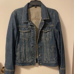 J. Crew medium 100% cotton denim jacket